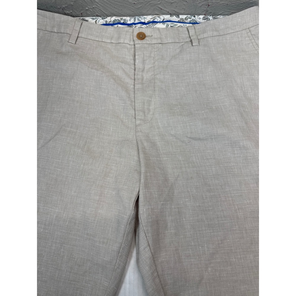 Tommy Bahama Linen Blend Shorts Men's 40X10 Casual Beach Resort Wear Khaki